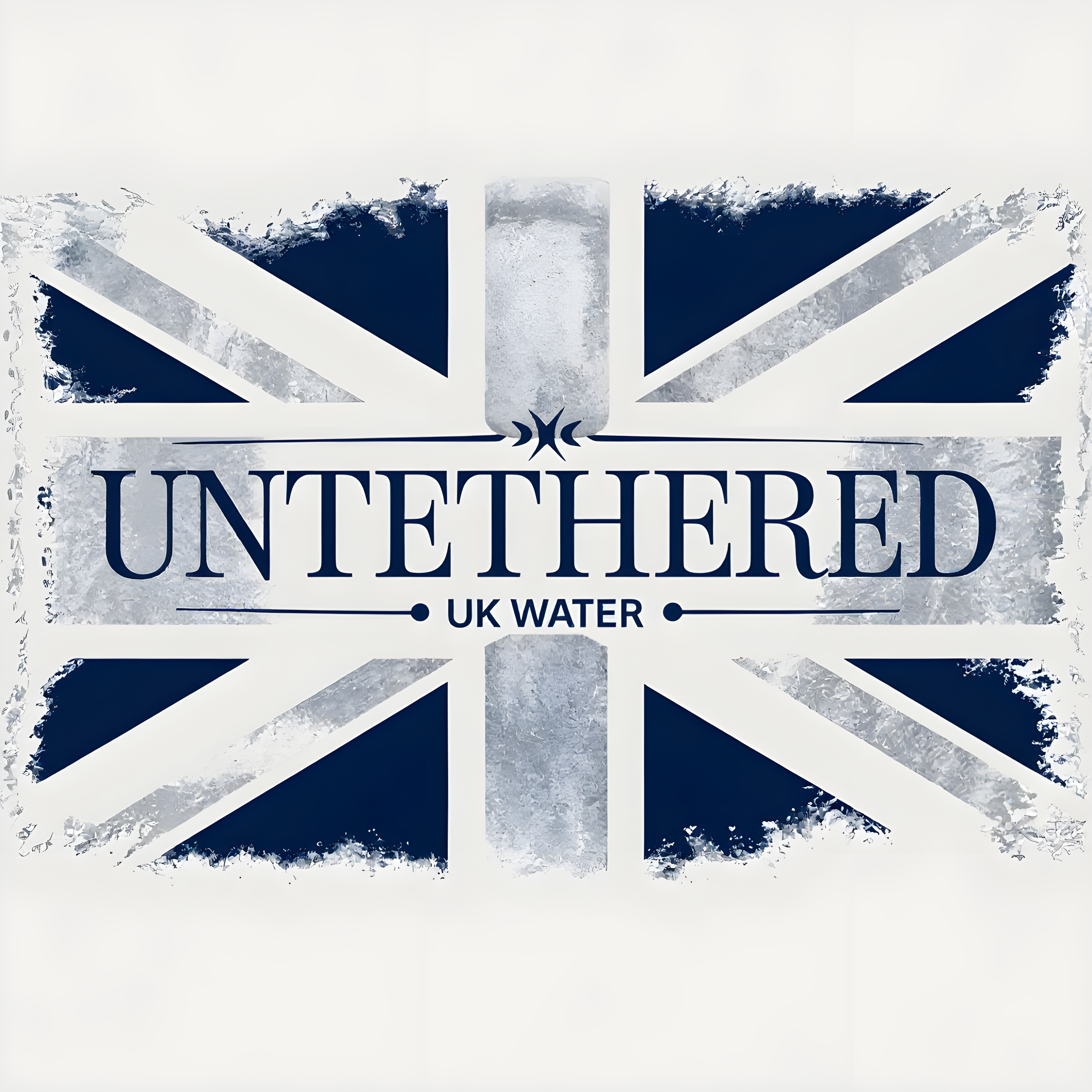 Untethered UK Water brand logo with Union Jack
